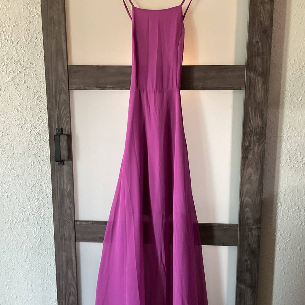 NWT- Purple backlash maxi dress